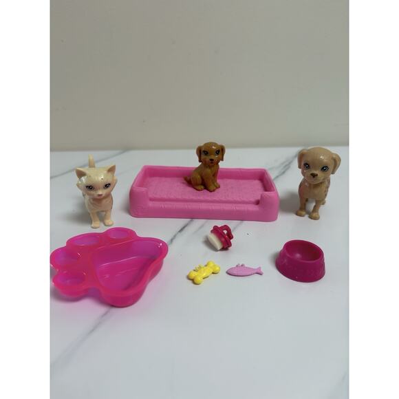 Mattel Other - Barbie Puppy And Cat Care Playset Bundle